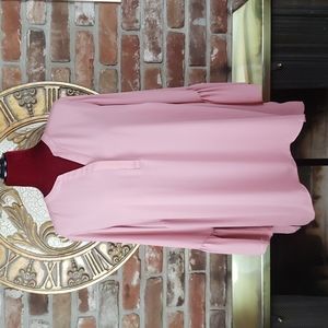 Violet & Claire Pink Bell Sleeve Blouse - Size 2X